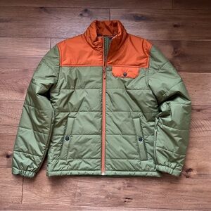 United By Blue Olive/Orange Puffer Jacket Men’s Medium